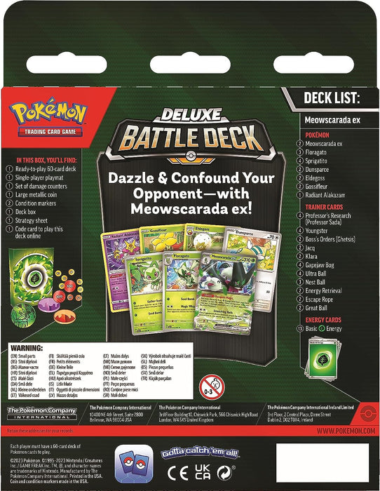 Pokémon TCG: Meowscarada/Quaquaval ex Deluxe Battle Deck